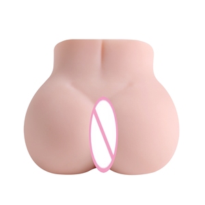 Realistischer, lebensechter, großer, dicker Arsch mit doppelten Akupunkturpunkten & Kanälen, invertierter Flugzeugbecher, wasserdichter männlicher Masturbator - Product Image 1