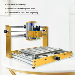 Máquina de grabado CNC 3018plus, grabador de mini Etiqueta de perro, máquina de tallado de madera con cabezal láser sin cabezal láser