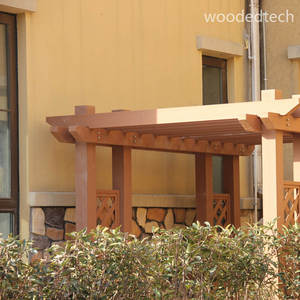 Pérgola WPC con sistema de pulverización de agua, función de niebla de refrigeración para climas junto a la piscina y desérticos - Product Image 2