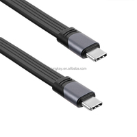 Cable de Alimentación Tipo C, Cable de Datos 8K, 40 Gbps, 3.1 Gen 2, USB C, Flexible, con Blindaje Trenzado, Carga Rápida PD