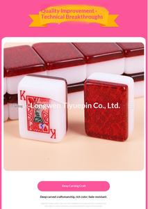 Poker Mahjong, Marca de Moda, Malasia, Singapur, <span class=keywords><strong>Rummy</strong></span>, 2 Colores, 4 Colores, Estilo Mahjong, Personalizable, 54 Piezas, 128 Piezas - Product Image 5