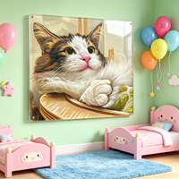 Portrait personnalisé d'animal de compagnie, impression acrylique, art mural, paysage personnalisé pour chien et chat, cadeau haut de gamme, décoration