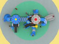 Espace aventure aire de jeux pour enfants-Comprend toboggans, escaliers et plus
