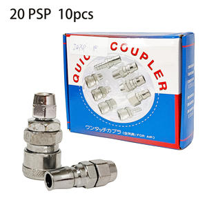  1/4" 3/8" 1/2" C-Style Pneumatic <b>Quick</b> Coupler, One Touch Self-Locking Air Hose Coupling - Product Image 1