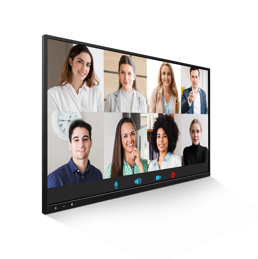 اجتماع 65 75 86 بوصة شاشة متعددة اللمس بشاشة LCD ذكية لوحة بيضاء ذكية للمكتب سبورة بيضاء تفاعلية