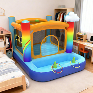 Outdoor Indoor Hot Sale Inflatable Castle Pvc Inflatable Castle Bouncy House with Slide Bouncy House <strong>Trampoline</strong> Park - Product Image 4
