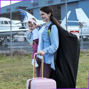 Sac de transport universel robuste pour siège auto bébé, sac de rangement pliable grand format OEM pour poussettes, étui de protection pour voyages en avion - Product Image 6