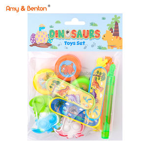 Dinosaure Party Favors Dino Themed Toys Set Dinosaur Push <span class=keywords><strong>Pop</strong></span> Bubble Wand yoyo Finger Skateboard pour les enfants - Product Image 6