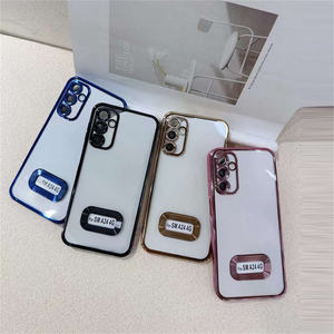 Per <span class=keywords><strong>Samsung</strong></span> A33 A53 A73 5G A13 <span class=keywords><strong>A23</strong></span> <span class=keywords><strong>4G</strong></span> A04 A14 A34 A54 A24 Cover posteriore di lusso placcatura Coque all'ingrosso custodia per telefono in TPU antiurto - Product Image 4