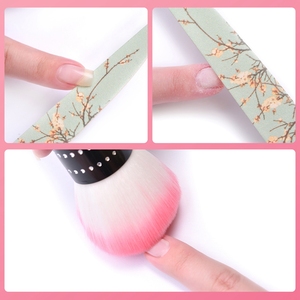 KADS Pink Gradient Nail Dust <b>Brush</b> PVC Handle Soft Nylon Bristles Professional Manicure Tool for Nail Cleaning - Product Image 6