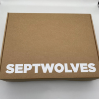 Boîte pliable en carton personnalisée avec logo, pour chaussures, vêtements, boîte d'expédition en carton ondulé, revêtement UV, gaufrage, matériaux recyclés, papier kraft