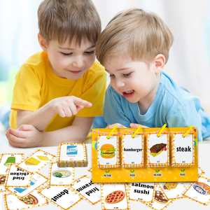Material Escolar para Educación en Casa, Actividades Preescolares, 92 Tarjetas de Aprendizaje Temprano sobre Alimentos - Product Image 3