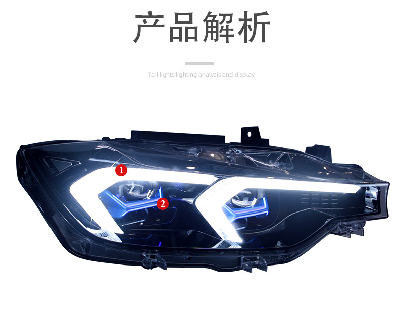 xenon upgrade led lens headlight assembly