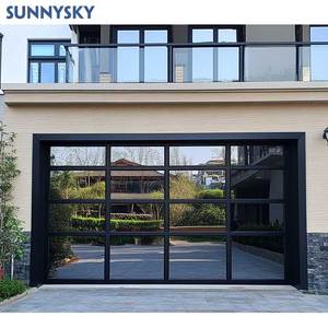 Sunnysky Porte de <span class=keywords><strong>garage</strong></span> automatique moderne en alliage d'aluminium sur mesure pour villa nouvelle combinaison noire Porte de <span class=keywords><strong>garage</strong></span> moderne <span class=keywords><strong>à</strong></span> <span class=keywords><strong>vendre</strong></span> - Product Image 3