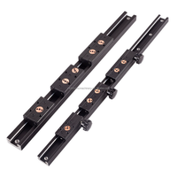 Rail de guidage linéaire carré en aluminium SGR15V de 1000 mm de longueur, rail de guidage linéaire double axe intégré pour tiroir