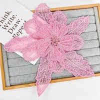 Personnalisé Perlé Fleur Dentelle Appliques Robe De Mariée Strass Argent Perles Cristal Fleur Patch