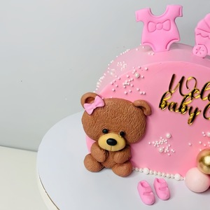 Decorazione per <span class=keywords><strong>Torta</strong></span> in Acrilico INS 'Welcome Baby Girl' per Baby Shower e Feste a Tema per Bambine - Product Image 4
