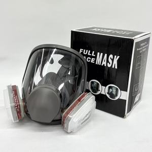 공장 재사용 가능 실리콘 방진 가스 6800DIN 전면 마스크 키트 호흡기 세트 활성탄 필터 호기 안전 마스크 - Product Image 6