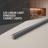 Éclairage LED pour armoire, profil en aluminium ultra fin, éclairage pour bibliothèque, armoire, étagère, éclairage intérieur YB1018-25-1