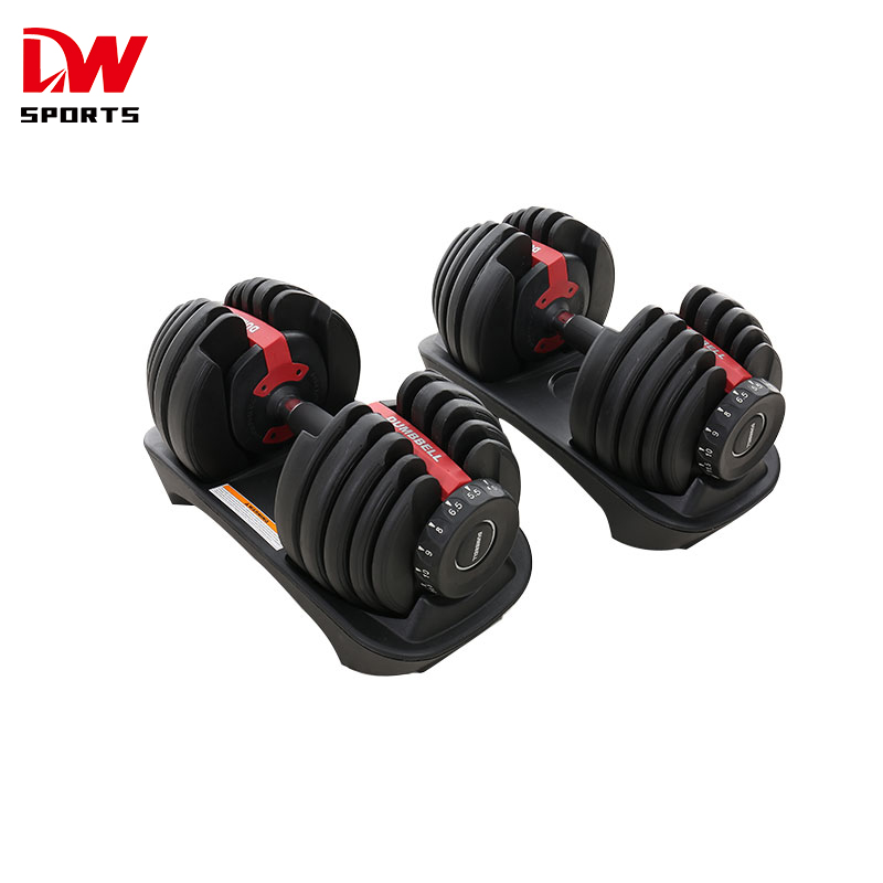 DW SPORTS 24 кг 52,5 фунтов, фитнес-оборудование, регулируемая гантеля для бодибилдинга
