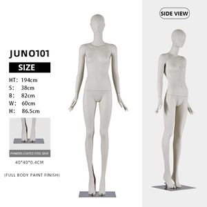Maniquí femenino de cuerpo completo de fibra de vidrio blanco Premium para escaparate en boutiques de ropa y tiendas de bodas - Product Image 5