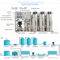 Machine de traitement purifiée par RO automatique commerciale de 0.5 tonnes par heure système de filtre à osmose inverse usine d'eau pour la dialyse