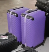 Ventes en gros de sacs de voyage en cuir PU de luxe avec logo personnalisé, ensembles de valises de voyage