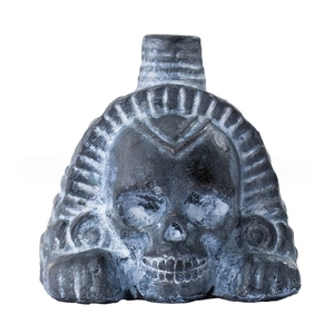 Sifflet de mort aztèque en argile fait main, crâne allongé, bruit de cri maya, cadeau d'Halloween, jouet fantaisie, vente en gros - Product Image 5