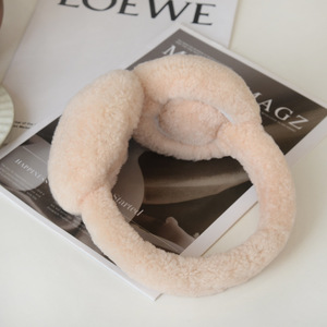 Tinta unita in morbido peluche orecchio caldo paraorecchie invernali per donna uomo moda esterno copri <span class=keywords><strong>orecchie</strong></span> in pelliccia di <span class=keywords><strong>agnello</strong></span> cuffie auricolari - Product Image 6