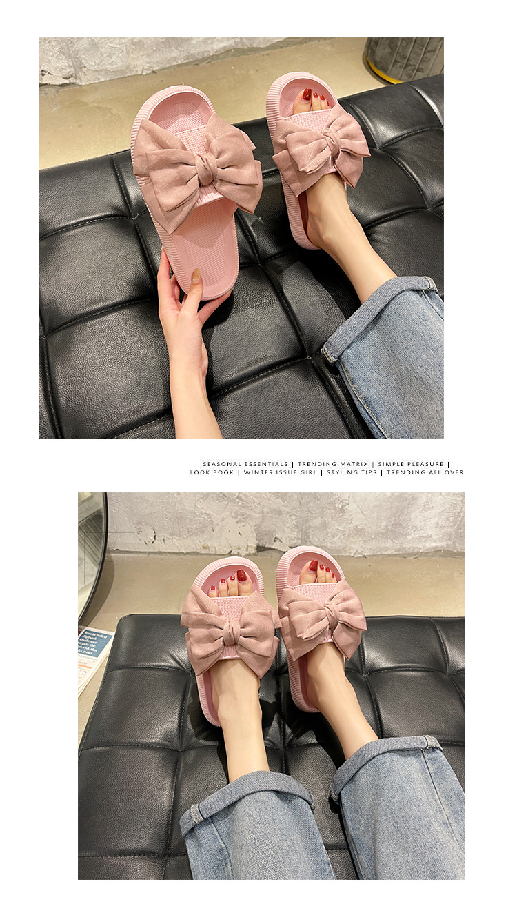 Oversized Butterfly Slippers Girls Slides Shoes Outdoor Beach Non-slip Woman Slippers