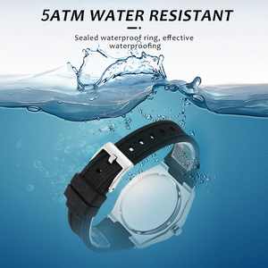 Montre mécanique automatique <span class=keywords><strong>Roy</strong></span> Bear avec aiguilles en verre, boîtier en acier inoxydable, étanche 5 ATM, bracelet en cuir, phase de lune personnalisée, unisexe - Product Image 5