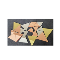 Tuiles de mosaïque de mini miroir en verre carré auto-adhésif populaires dans le monde entier pour les projets de boule de disco de bricolage d'artisanat (10x10mm)