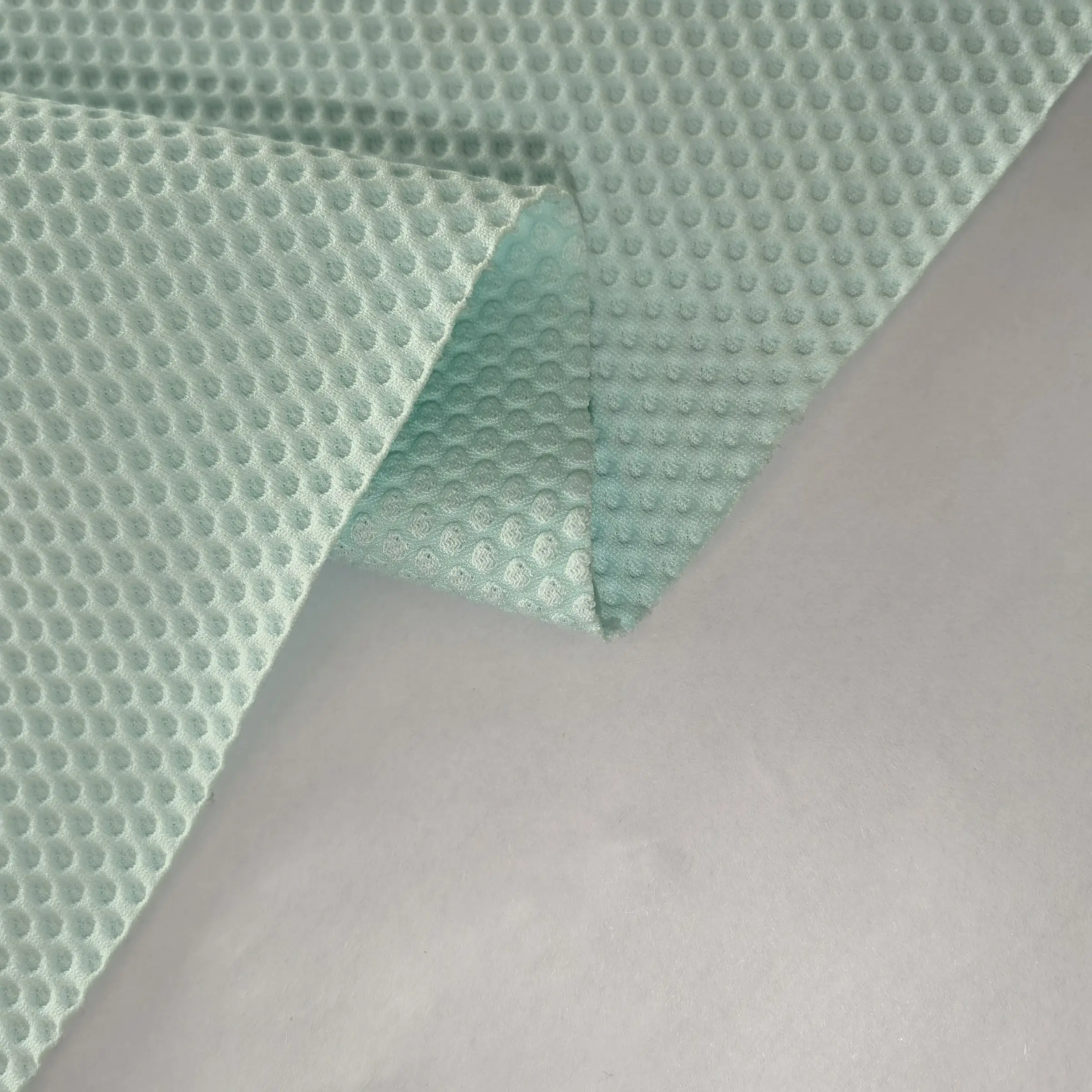 Tejido de punto reciclado de tela de malla de tecnología Jacquard de alta gama de alta elasticidad para colchón