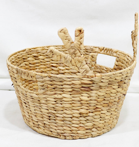 <b>Large</b> Handmade Eco-Friendly Modern Water Hyacinth <b>Storage</b> <b>Basket</b> Reindeer Shape Cute Animal Woven Laundry <b>Basket</b> for Kids Room - Product Image 2