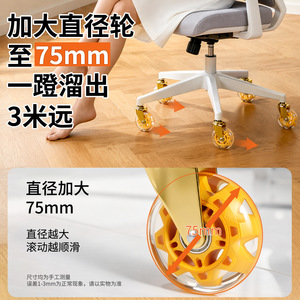 Roulettes pivotantes universelles en laiton <span class=keywords><strong>de</strong></span> 3 pouces avec roue en polyuréthane pour canapé et <span class=keywords><strong>chaise</strong></span> <span class=keywords><strong>de</strong></span> <span class=keywords><strong>bureau</strong></span> - Product Image 5