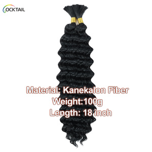 Boho Style Hair Synthetic Bundle <strong>Pink</strong> Boho Hair for Braiding, Tight Hair for <strong>Pink</strong> Boho <strong>Braids</strong> - Product Image 2
