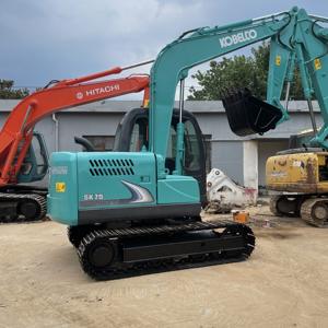 Mini-excavatrice Kobelco SK75-8 SK55 SK60-7 7 tonnes, machine de fabrication japonaise d'occasion avec de belles performances, composants principaux - Product Image 2