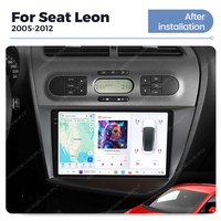 MEKEDE DUDU7 Android radio gps navigation 360 caméra TPMS SWC pour Seat Leon 2005-2012 2k qled écran tactile