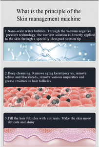 Beauty Ultrasonic Hydro Dermabrasion Deep Pore Cleansing & Blackhead Extraction Microdermabrasion Skin Whitening <b>Machine</b> - Product Image 5
