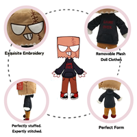 Peluche de 15 cm avec vêtements personnalisés, jouets en peluche personnalisés avec voix, jouets en peluche doux, peluche personnalisée, conception de peluche d'anime