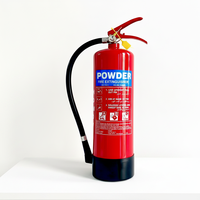 Système d'extinction d'incendie portable HOWDY Office Home Safety avec valve plaquée rouge, extincteur ABC BC pour la lutte contre les incendies