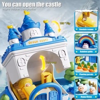 Maison de poupée magique, ensemble de jeu pour filles, contrôle magnétique, château/ferme mobile, maison de poupée, jeu de simulation, jeu de table pour enfants