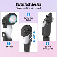 Accessoires de poignées de contrôleur de poignée d'extension de jeux VR pour Meta Quest 3 jouant pour Beat Saber et autres jeux cadeau de Noël 3