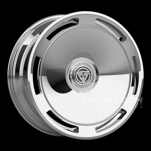 ล้อฟอร์จโมโนบล็อก XINLAI สีขาวเงาแต่งขอบแดง รุ่น Aero Disc ขนาด 18-24 นิ้ว 5x112 5x120 สำหรับรถสมรรถนะสูงแบบคัสตอม - Product Image 3