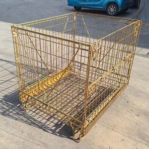 מיכל משטחים רשת תיל כבד |   מלגזה ניתנת לערום |   פלדה מגולוונת עמידה בפני קורוזיה - Product Image 2