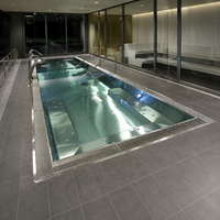 Piscine modulaire hors sol en acier inoxydable avec structure en acier préfabriquée
