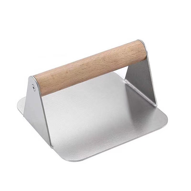 Manche en bois Carré presse à viande [14cm]