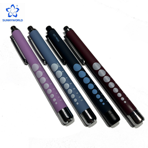 Tái Sử Dụng Hợp Kim Nhôm LED Bút Ánh Sáng Đồng Hồ Đo Mắt Chẩn Đoán Đèn Pin Với Túi Clip Bác Sĩ Y Tá Powered Pin Khô - Product Image 6