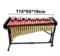 37-Key Wooden Marimba with Stand, Heavy-Duty Xylophone for School Bands, Orchestras & Live Performances