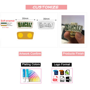 キャップハットピン：オリジナルロゴ入りメキシコ野球クリップ、ブランドロゴでパーソナライズ - Product Image 4